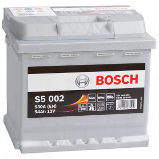 BOSCH S5 002 (54R), 530 А, 54 Ач, 0092S50020
