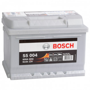 BOSCH S5 004 (61R), 600 А, 61 Ач, 0092S50040