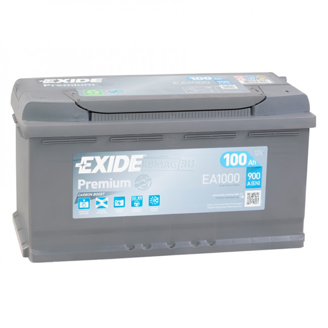 EXIDE Premium EA1000 (100R), 900 А, 100 Ач