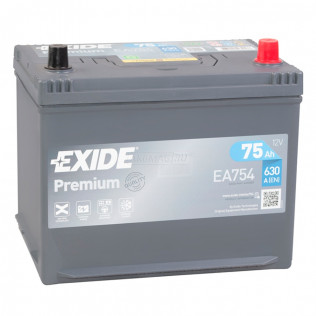 EXIDE Premium EA754 (75R), 630 А, 75 Ач