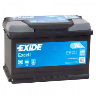 EXIDE Excell EB741 (74L), 680 А, 74 Ач