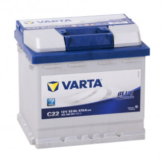 VARTA Blue C22 (52R), 470 А, 52 Ач, 552400047