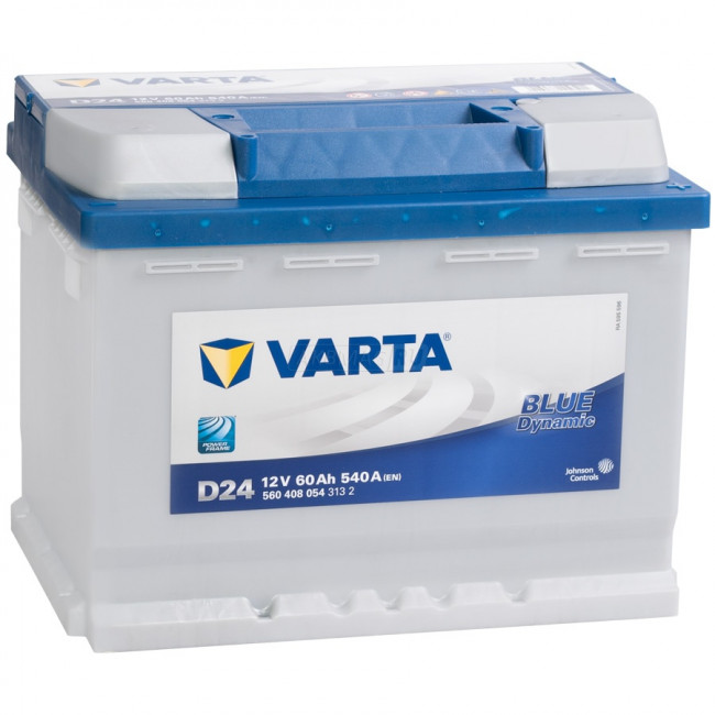 VARTA Blue D24 (60R), 540 А, 60 Ач, 5604080543122