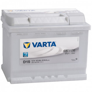 VARTA Silver D15 (63R), 610 А, 63 Ач, 5634000613162
