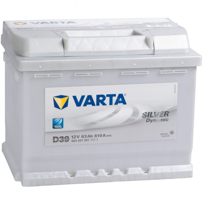 VARTA Silver D39 (63L), 610 А, 63 Ач, 563401061
