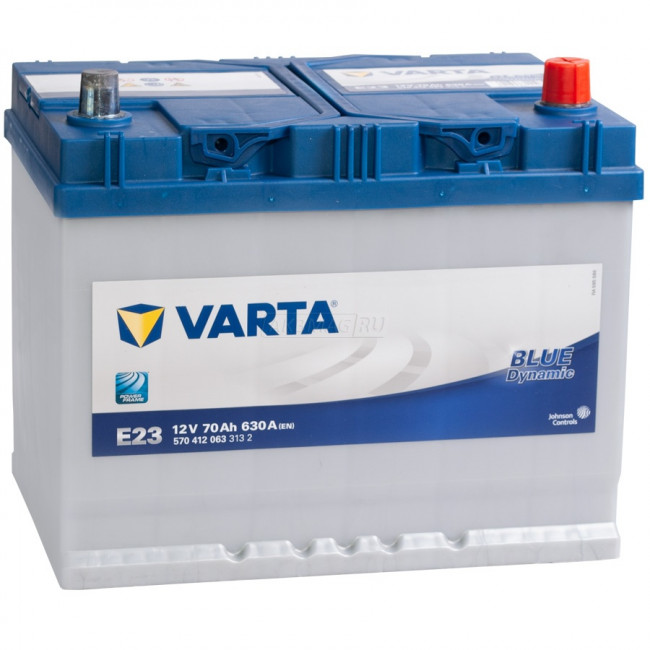 VARTA Blue E23 (70R), 630 А, 70 Ач, 5704120633132