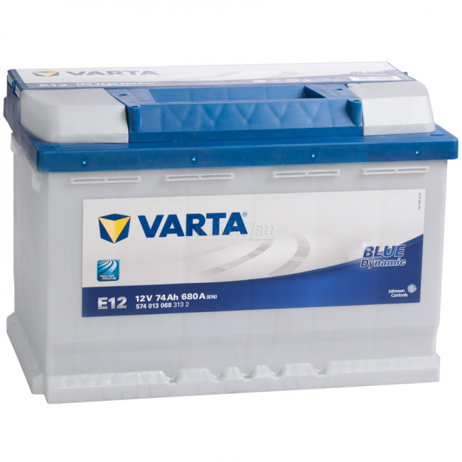 VARTA Blue E12 (74L), 680 А, 74 Ач, 5740130683122