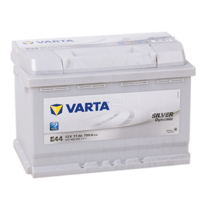 VARTA Silver E44 (77R), 780 А, 77 Ач, 577400078