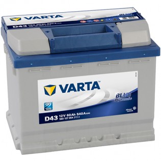 VARTA Blue D43 (60L), 540 А, 60 Ач, 5601270543122
